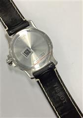 TISSOT SUPERSPORT BLUE DIAL BLACK LEATHER STRAP 44MM MEN'S QUARTZ WATCH